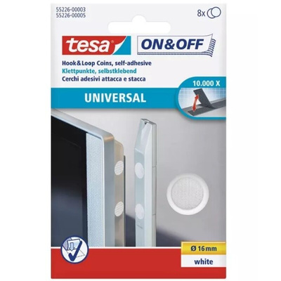 Tesa White Hook & Loop Tape