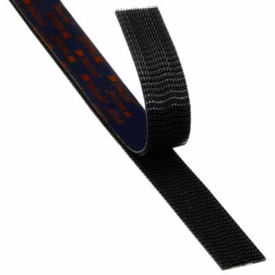 3M Adhesive Black Reclosable Fastener, 50mm x 45.7m