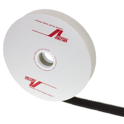 Velcro Black Hook Tape, 25mm x 5m