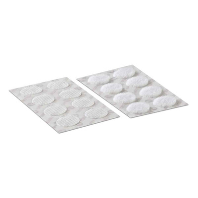 Velcro White Hook & Loop Tape, 16mm x 16mm