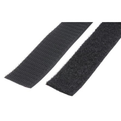3M Black Hook & Loop Tape, 25mm x 5m
