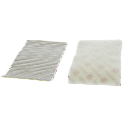 Velcro White Hook & Loop Tape, 50mm x 100mm