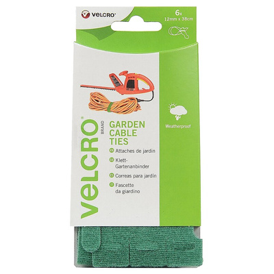 Velcro Green Hook & Loop Tape, 12mm x 380mm