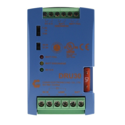 Chinfa DRU30 Battery Charger DIN Rail Panel Mount Power Supply 24V dc Output Voltage, 30A Output Current