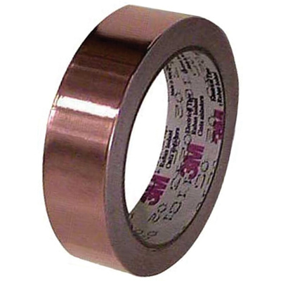 3M 1194 Non-Conductive Tin Clad Copper Tape, 19.1mm x 33m