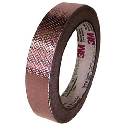 3M 1245 Conductive Tin Clad Copper Tape, 19.1mm x 16m