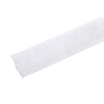 RS PRO White Hook & Loop Tape, 20mm x 5m