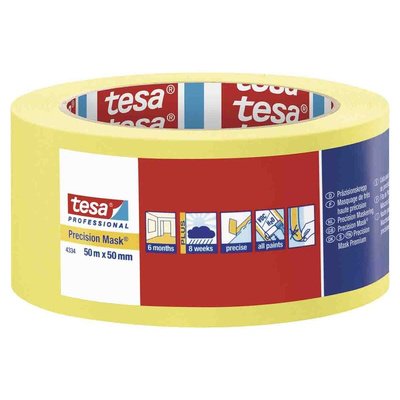 Tesa 4334 Yellow Masking Tape 50mm x 50m