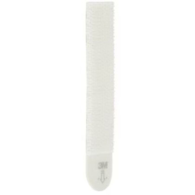 3M Adhesive White Hook & Loop Tape, 19mm x 92.7mm