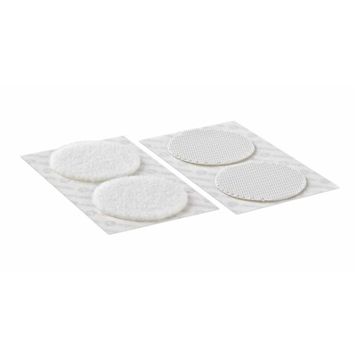 Velcro White Hook & Loop Tape, 45mm x 45mm