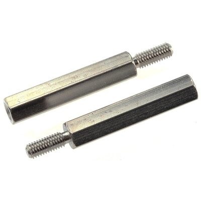 Essentra Standoff, M3 x M3 Thread, 25mm Body, Brass, Male/Female, 8mm Stud