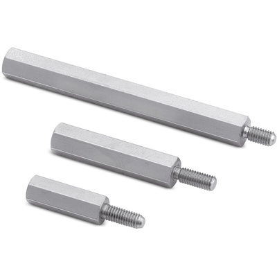 Wurth Elektronik Standoff, M2.5 x M2.5 Thread, 5mm Body, Brass, Male/Female, 6mm Stud