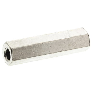 Essentra Threaded Standoff, M3 Thread, 20mm Body, Brass, Female/Female