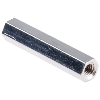 Essentra Threaded Standoff, M3 Thread, 25mm Body, Brass, Female/Female