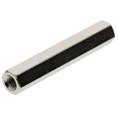 Essentra Threaded Standoff, M3 Thread, 30mm Body, Brass, Female/Female