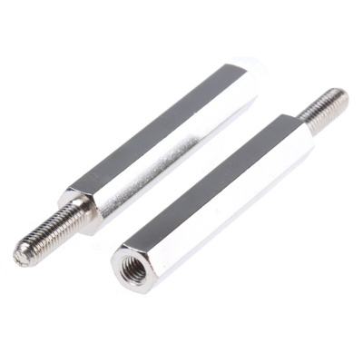 Essentra Standoff, M3 Thread, 30mm Body, Brass, Male/Female