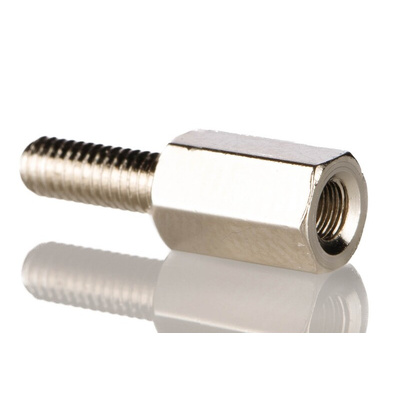Essentra Standoff, M4 Thread, 10mm Body, Brass, Male/Female