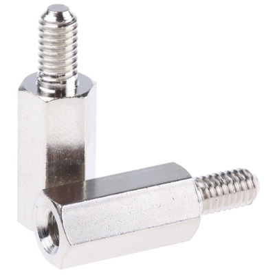 Essentra Standoff, M4 Thread, 15mm Body, Brass, Male/Female