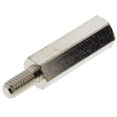 Essentra Standoff, M4 Thread, 20mm Body, Brass, Male/Female