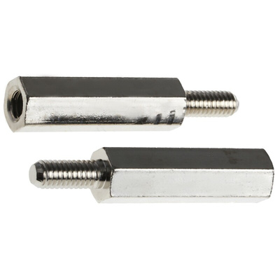 Essentra Standoff, M4 Thread, 25mm Body, Brass, Male/Female