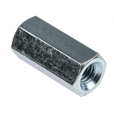 RS PRO Standoff, M4 x M4 Thread, 15mm Body, Steel, Female/Female