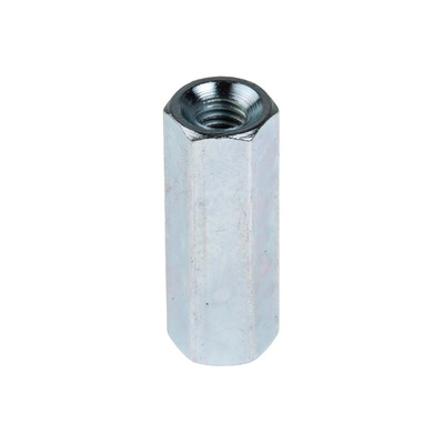 RS PRO Standoff, M4 x M4 Thread, 20mm Body, Steel, Female/Female
