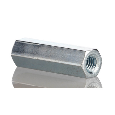 RS PRO Standoff, M4 x M4 Thread, 25mm Body, Steel, Female/Female