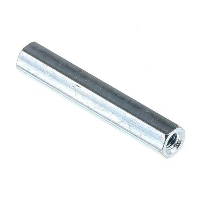 RS PRO Standoff, M3 x M3 Thread, 30mm Body, Steel, Female/Female