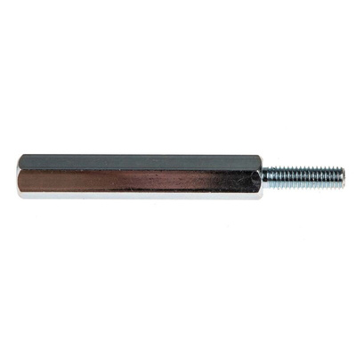 RS PRO Standoff, M3 x M3 Thread, 30mm Body, Steel, Male/Female, 10mm Stud