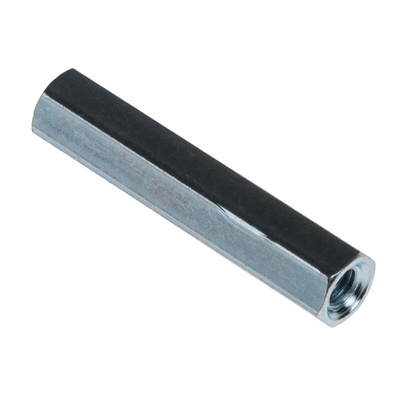 RS PRO Standoff, M3 x M3 Thread, 25mm Body, Steel, Female/Female