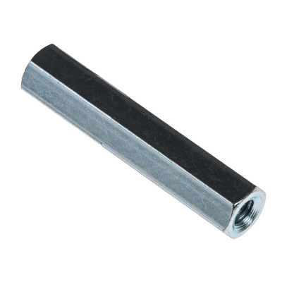 RS PRO Standoff, M3 x M3 Thread, 25mm Body, Steel, Female/Female
