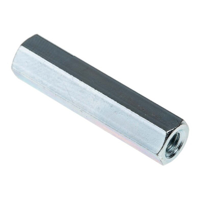 RS PRO Standoff, M4 x M4 Thread, 30mm Body, Steel, Female/Female