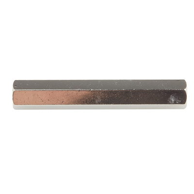 RS PRO Standoff, M4 x M4 Thread, 45mm Body, Brass, Female/Female