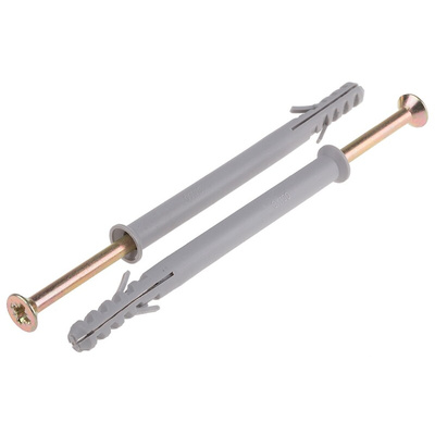 RS PRO Nylon Frame Fixings, fixing hole diameter 8mm, length 100mm