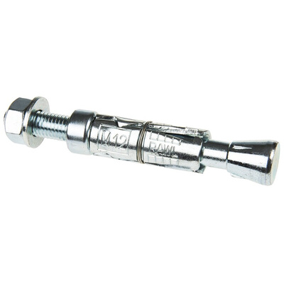 RawlPlug Steel Masonry Anchor M12 x 125mm, 20mm Fixing Hole