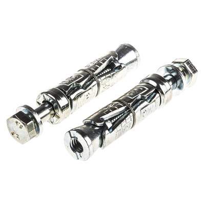 RawlPlug Steel Masonry Anchor M6 x 55mm, 12mm Fixing Hole