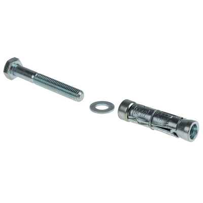 RawlPlug Steel Masonry Anchor M10 x 75mm, 16mm Fixing Hole