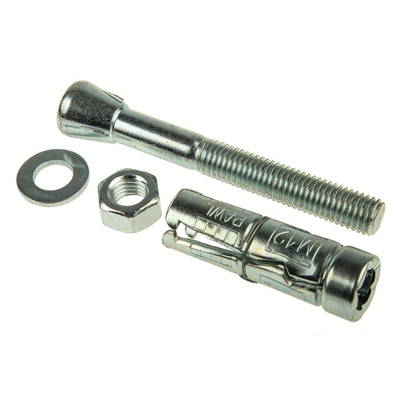 RawlPlug Steel Masonry Anchor M12 x 110mm, 20mm Fixing Hole