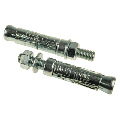 RawlPlug Steel Masonry Anchor M12 x 110mm, 20mm Fixing Hole