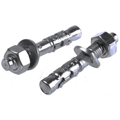 RawlPlug Steel Wall Plug 12mm x 80mm, 12mm Fixing Hole