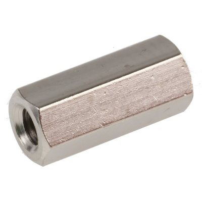 Essentra Standoff, M3 x M3 Thread, 12mm Body, Brass, Female/Female