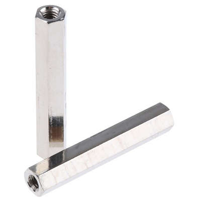Essentra Standoff, M3 x M3 Thread, 30mm Body, Brass, Female/Female