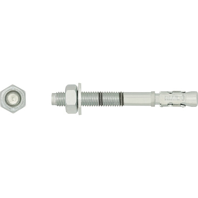 RawlPlug Steel Through Bolt 10mm x 80mm, 10mm Fixing Hole