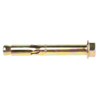 RS PRO Bright Zinc Plated Sleeve Anchor 8mm x 95mm, 12mm Fixing Hole