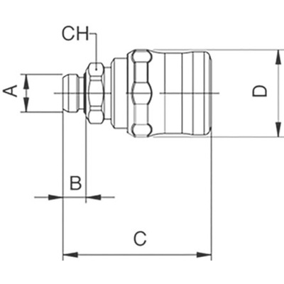 SAFETY QUICK COUPLING 1/2