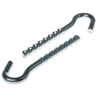 RS PRO Carbon Steel Anchor Bolt 10mm x 90mm, 8mm Fixing Hole