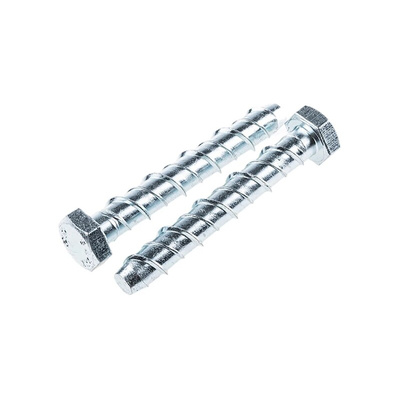 RS PRO Steel Ankerbolt M12 x 75mm, 12mm Fixing Hole
