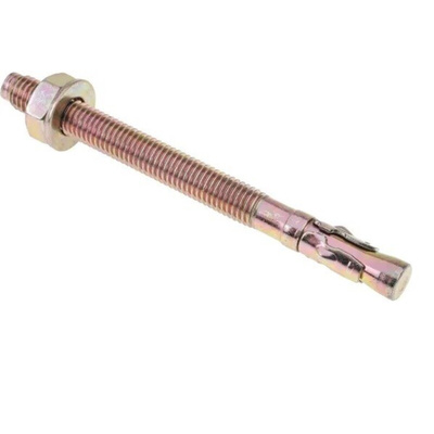 RS PRO Carbon Steel Through Bolt M10 x 120mm, 10mm Fixing Hole