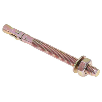 RS PRO Carbon Steel Through Bolt M10 x 120mm, 10mm Fixing Hole