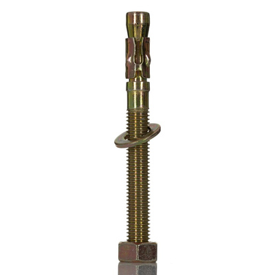 RS PRO Carbon Steel Through Bolt M12 x 120mm, 12mm Fixing Hole